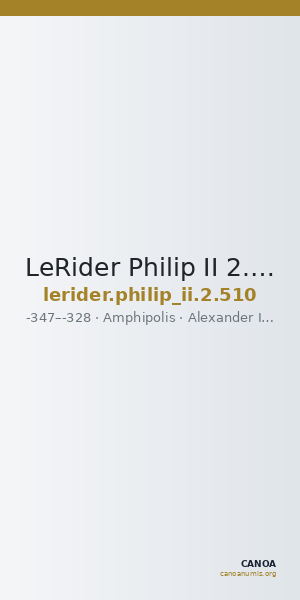 LeRider Philip II 2.510 — CANOA