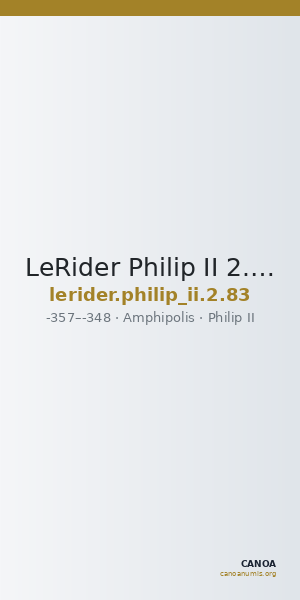 LeRider Philip II 2.83 — CANOA