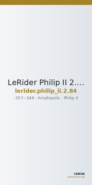 LeRider Philip II 2.84 — CANOA