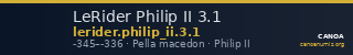 LeRider Philip II 3.1 — CANOA