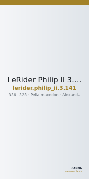 LeRider Philip II 3.141 — CANOA