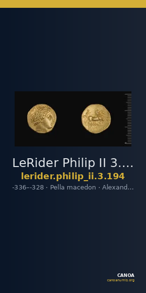 LeRider Philip II 3.194 — CANOA