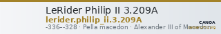 LeRider Philip II 3.209A — CANOA