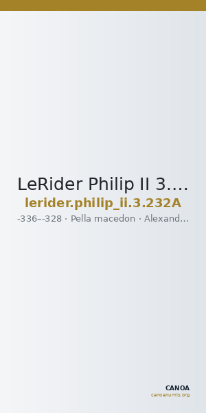 LeRider Philip II 3.232A — CANOA