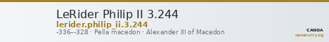 LeRider Philip II 3.244 — CANOA