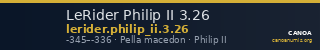 LeRider Philip II 3.26 — CANOA