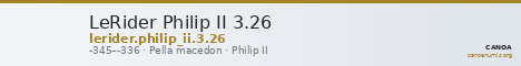 LeRider Philip II 3.26 — CANOA