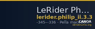 LeRider Philip II 3.3 — CANOA