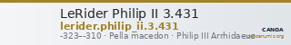 LeRider Philip II 3.431 — CANOA