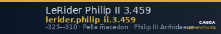 LeRider Philip II 3.459 — CANOA