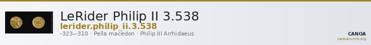 LeRider Philip II 3.538 — CANOA
