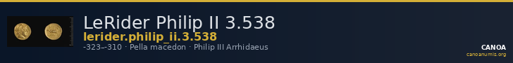 LeRider Philip II 3.538 — CANOA