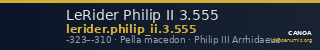 LeRider Philip II 3.555 — CANOA