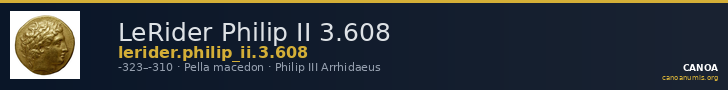 LeRider Philip II 3.608 — CANOA
