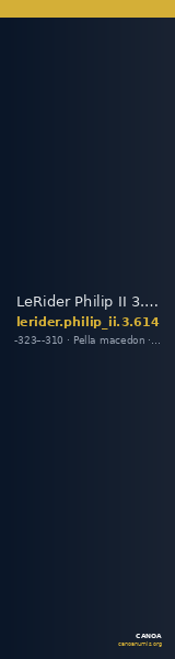 LeRider Philip II 3.614 — CANOA