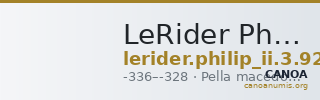 LeRider Philip II 3.92 — CANOA