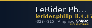 LeRider Philip II 4.170 — CANOA