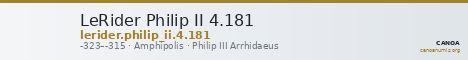 LeRider Philip II 4.181 — CANOA