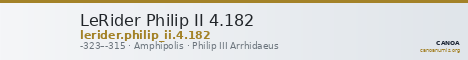 LeRider Philip II 4.182 — CANOA