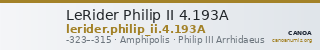 LeRider Philip II 4.193A — CANOA