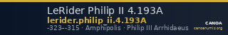 LeRider Philip II 4.193A — CANOA