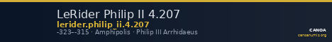 LeRider Philip II 4.207 — CANOA