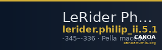 LeRider Philip II 5.1 — CANOA