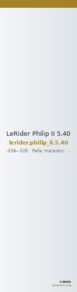 LeRider Philip II 5.40 — CANOA