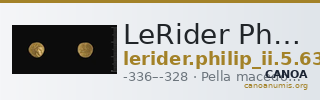LeRider Philip II 5.63 — CANOA