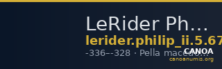 LeRider Philip II 5.67 — CANOA