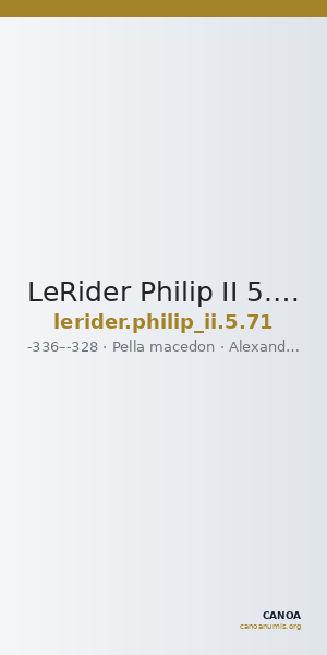 LeRider Philip II 5.71 — CANOA