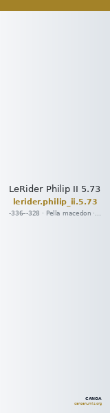 LeRider Philip II 5.73 — CANOA