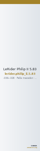 LeRider Philip II 5.83 — CANOA