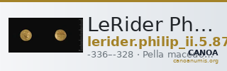 LeRider Philip II 5.87 — CANOA