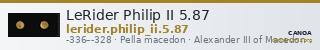 LeRider Philip II 5.87 — CANOA