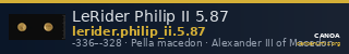 LeRider Philip II 5.87 — CANOA