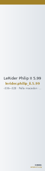 LeRider Philip II 5.99 — CANOA
