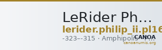 LeRider Philip II Pl. 16, Fig. 17 — CANOA