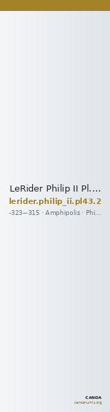 LeRider Philip II Pl. 43, Fig. 2 — CANOA