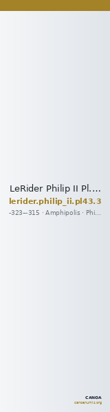 LeRider Philip II Pl. 43, Fig. 3 — CANOA