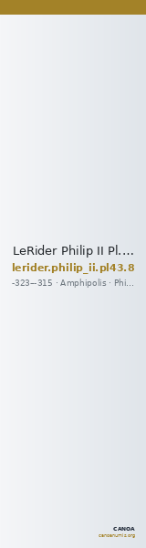 LeRider Philip II Pl. 43, Fig. 8 — CANOA
