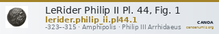 LeRider Philip II Pl. 44, Fig. 1 — CANOA