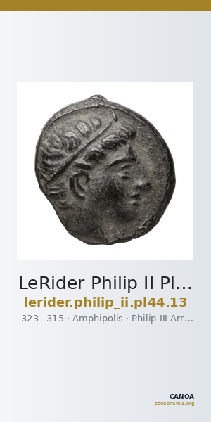 LeRider Philip II Pl. 44, Fig. 13 — CANOA
