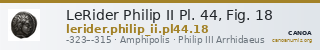 LeRider Philip II Pl. 44, Fig. 18 — CANOA