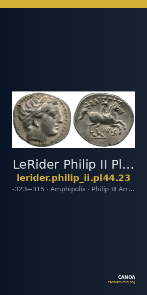 LeRider Philip II Pl. 44, Fig. 23 — CANOA