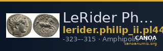 LeRider Philip II Pl. 44, Fig. 23 — CANOA