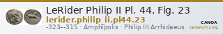 LeRider Philip II Pl. 44, Fig. 23 — CANOA
