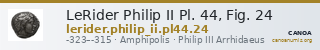 LeRider Philip II Pl. 44, Fig. 24 — CANOA