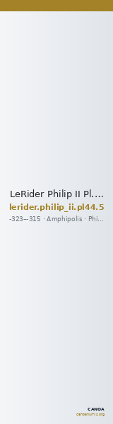 LeRider Philip II Pl. 44, Fig. 5 — CANOA