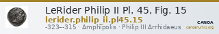 LeRider Philip II Pl. 45, Fig. 15 — CANOA